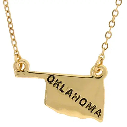 Oklahoma Metal Necklace