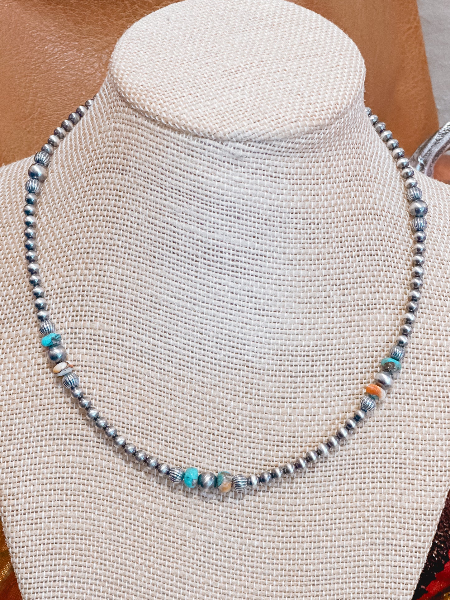 Spiny Oyster Navajo Pearl Necklace