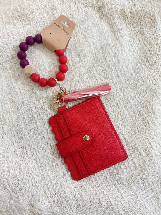 Stretch Bead Bracelet Wallet & ID Holder