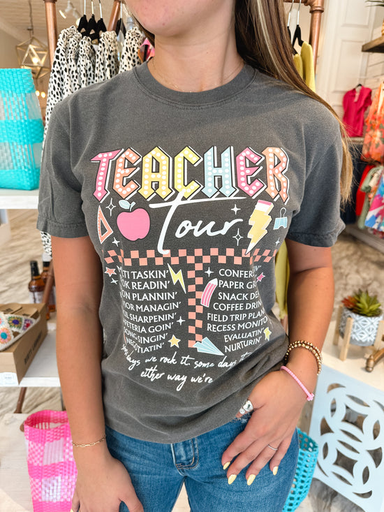 Teacher Tour Comfort Colors Tee