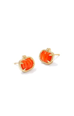 Pumpkin Stud Earrings