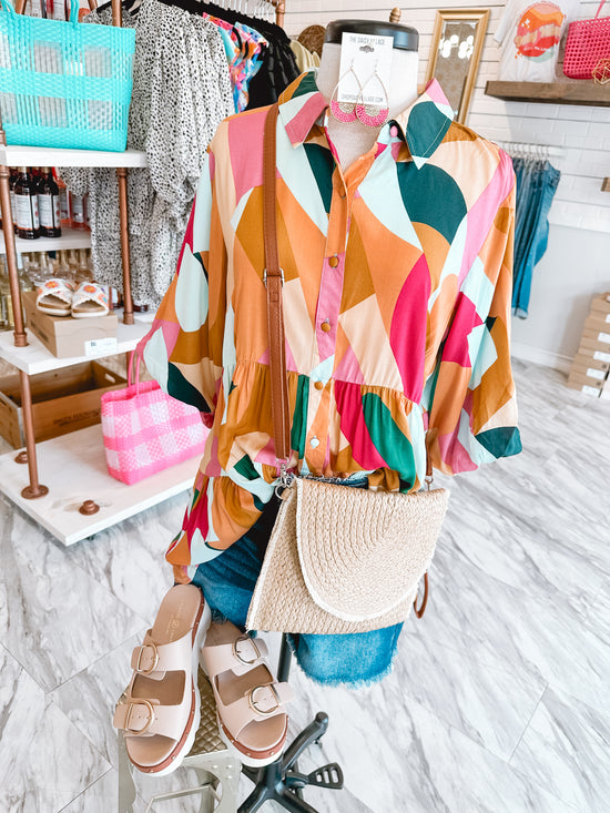 Sunny Day Geometric Colorful Top