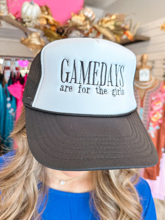 Gamedays are for the Girls Embroidered Trucker Hat