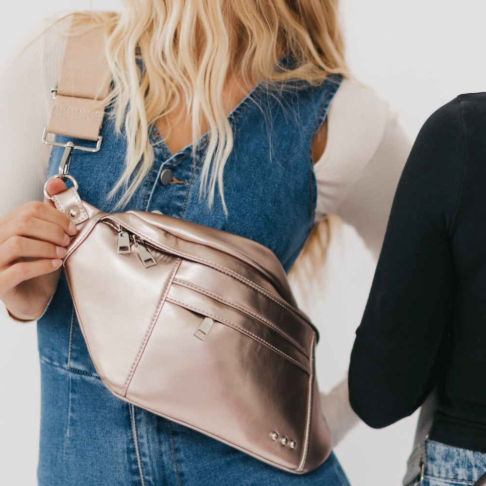 Marley Metallic Oversized Bum Bag