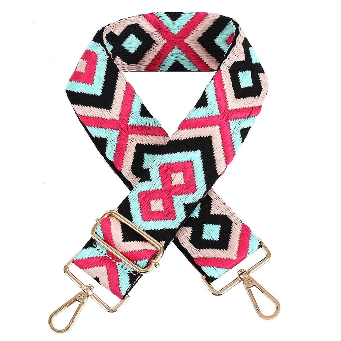 Replacement Straps for Wanderlust Crossbody Bag - Pink Aztec