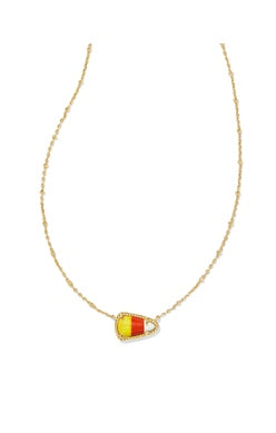 Candy Corn Short Pendant Necklace