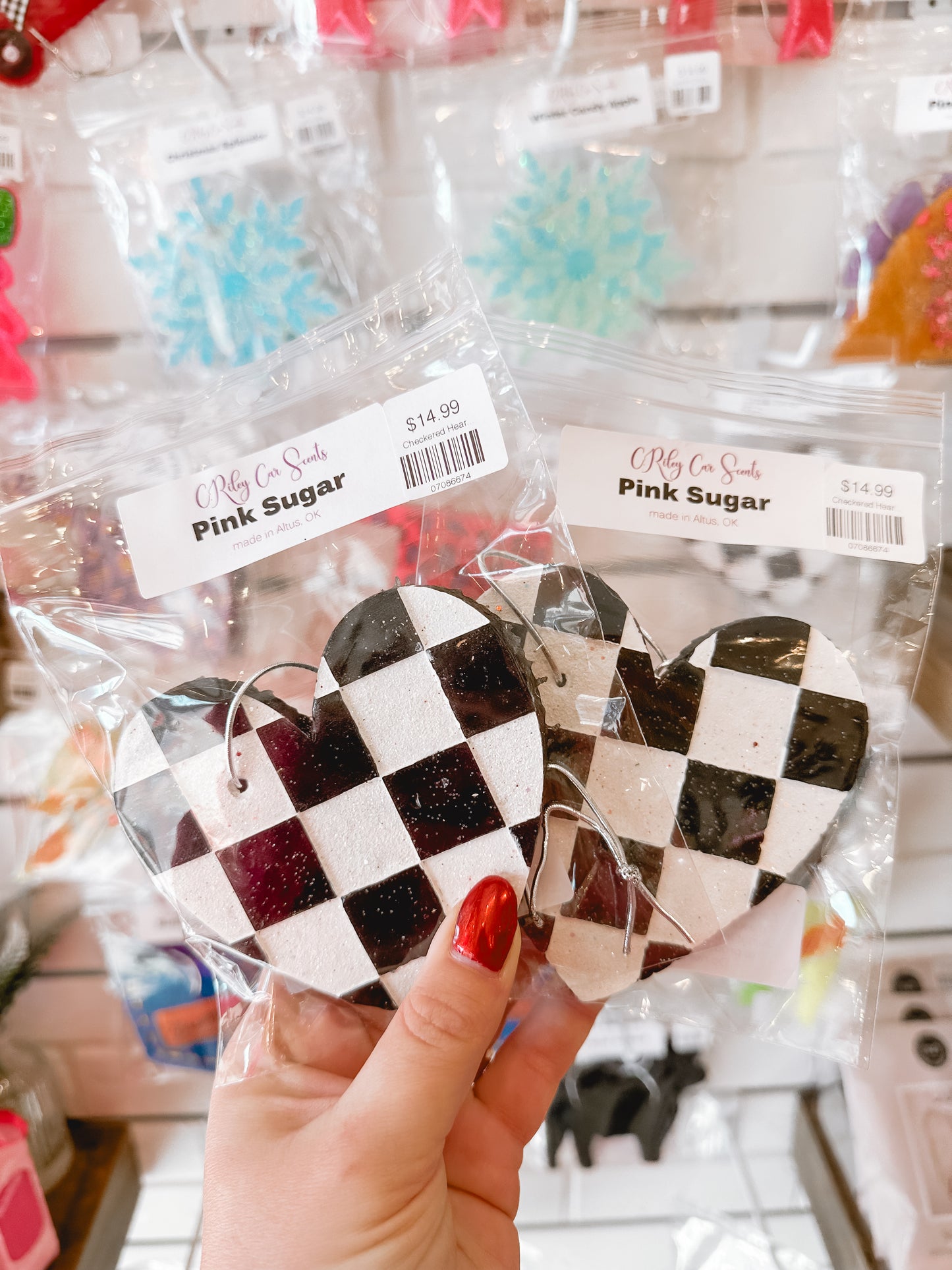 Checkered Heart Car Scent