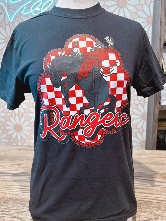 Riding Rangers Checkered Comfort Colors Tee