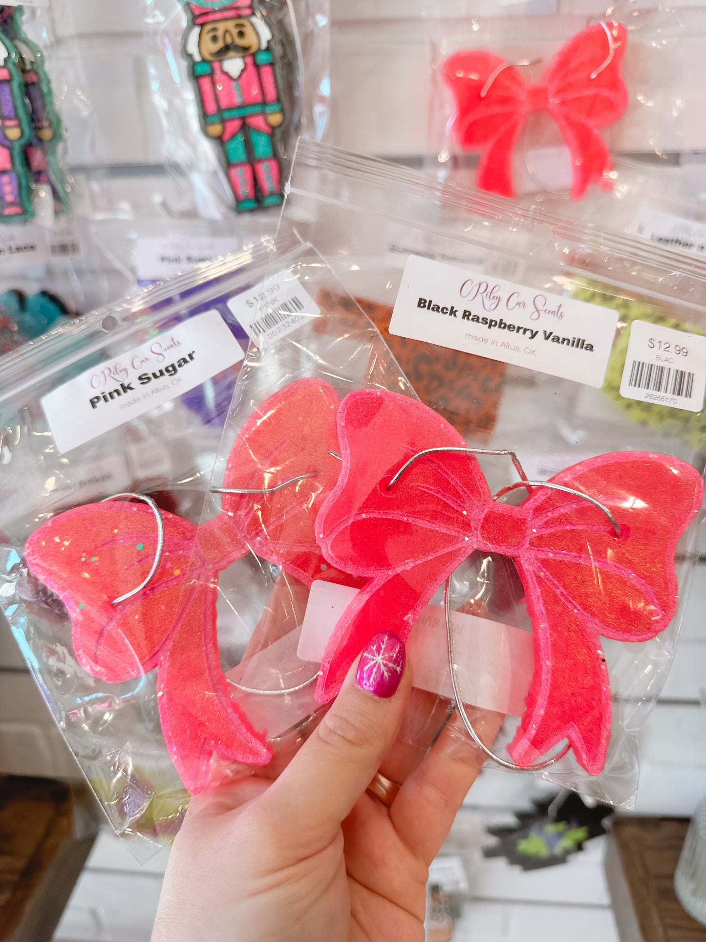 PINK BOW CAR SCENT