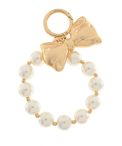 Bow & Pearl Bracelet Keychain