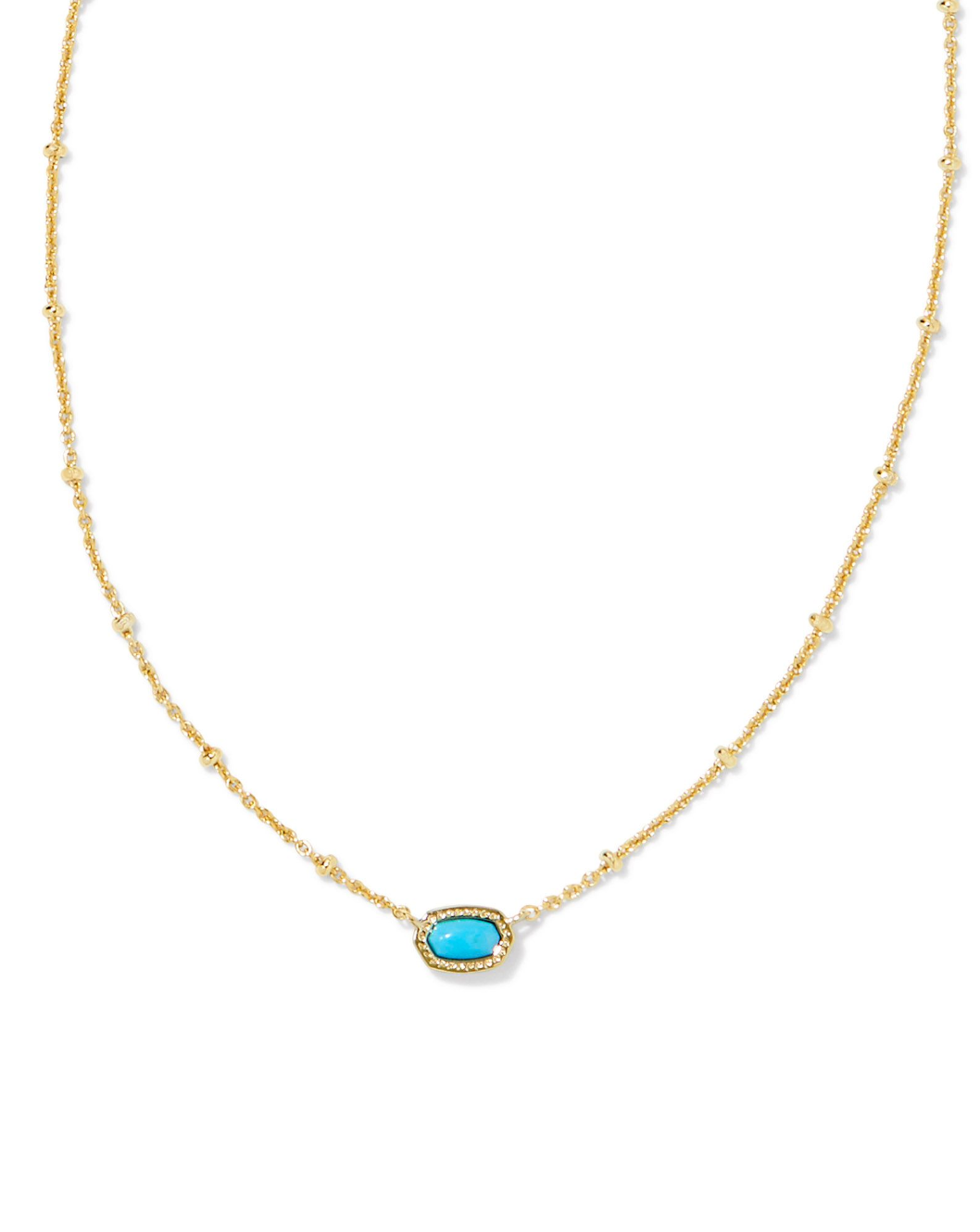Mini Elisa Pendant Necklace in Turquoise Magnesite