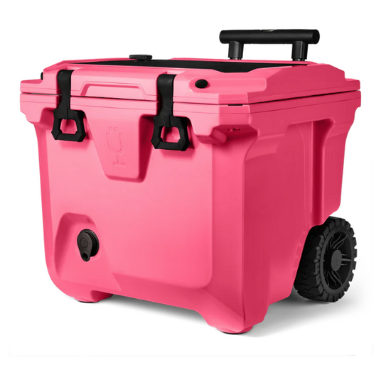 BRÜTANK 35-QUART ROLLING COOLER IN NEON PINK