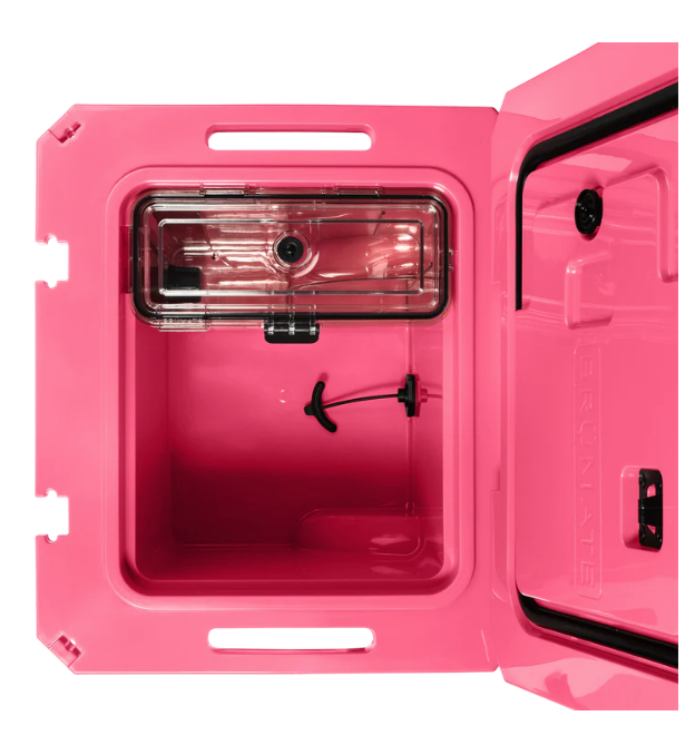 BRÜTANK 35-QUART ROLLING COOLER IN NEON PINK