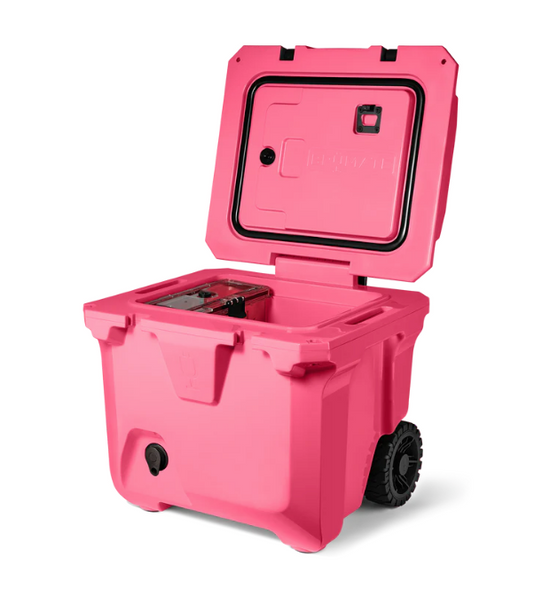 BRÜTANK 35-QUART ROLLING COOLER IN NEON PINK