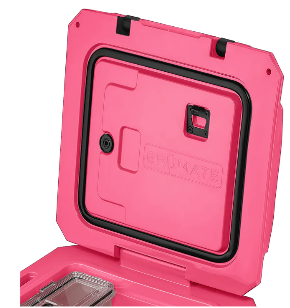 BRÜTANK 35-QUART ROLLING COOLER IN NEON PINK