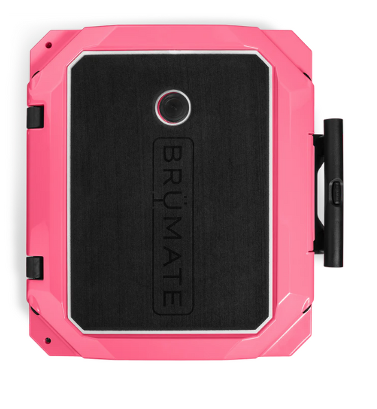 BRÜTANK 35-QUART ROLLING COOLER IN NEON PINK