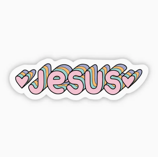 Jesus Multicolor Sticker