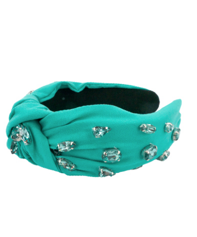 Bling Turquoise Knotted Headband