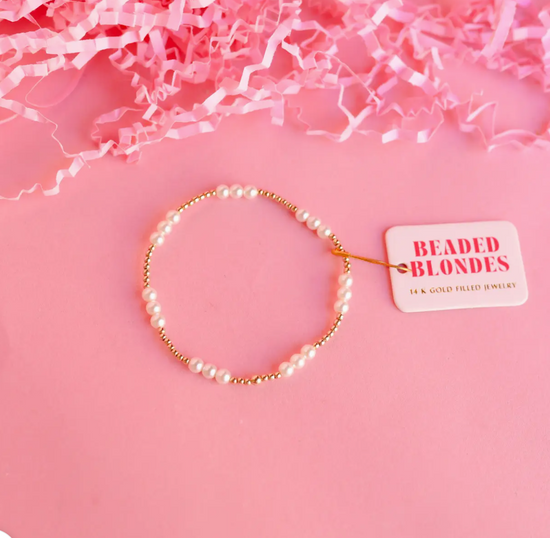 Ily Pearl Bracelet in Gold Filled