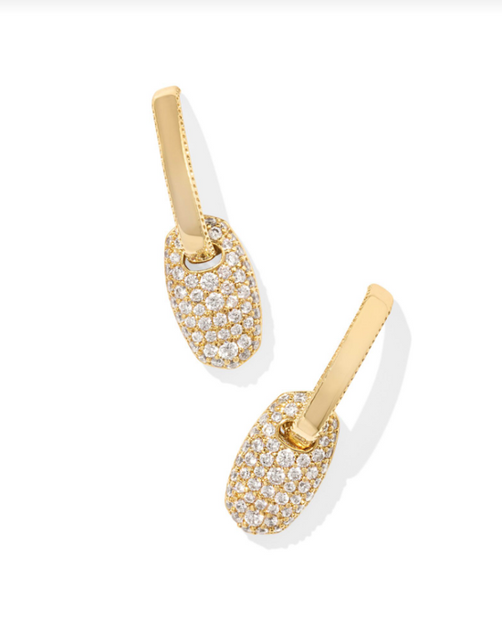 Bailey Pave Huggie Earrings