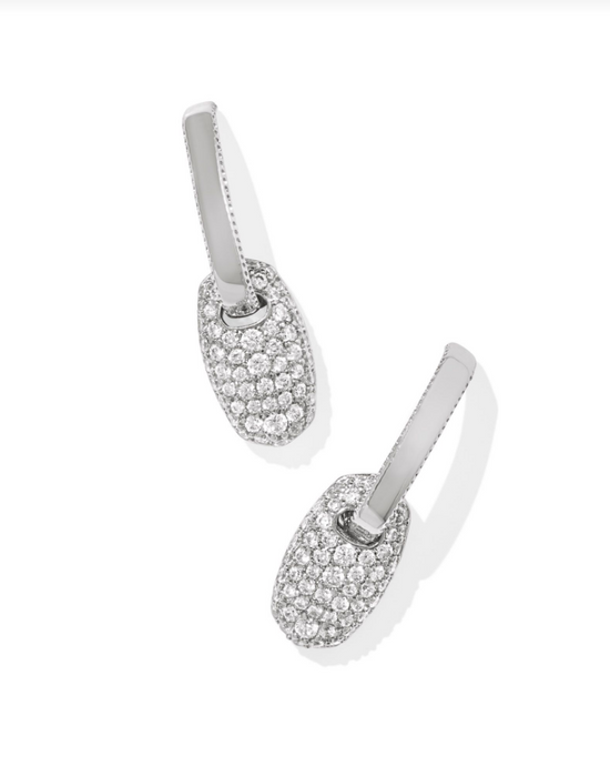 Bailey Pave Huggie Earrings