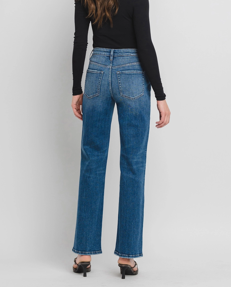 Aileeah High Rise Slim Wide Leg Denim