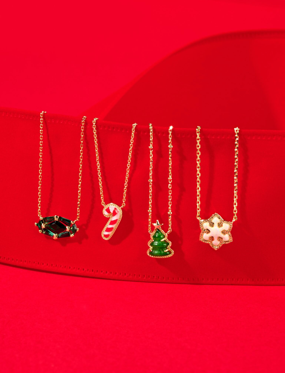 Holiday Tree Pendant Necklace