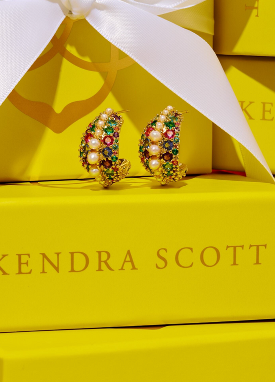 Krista Hoop Earrings in Multicolor