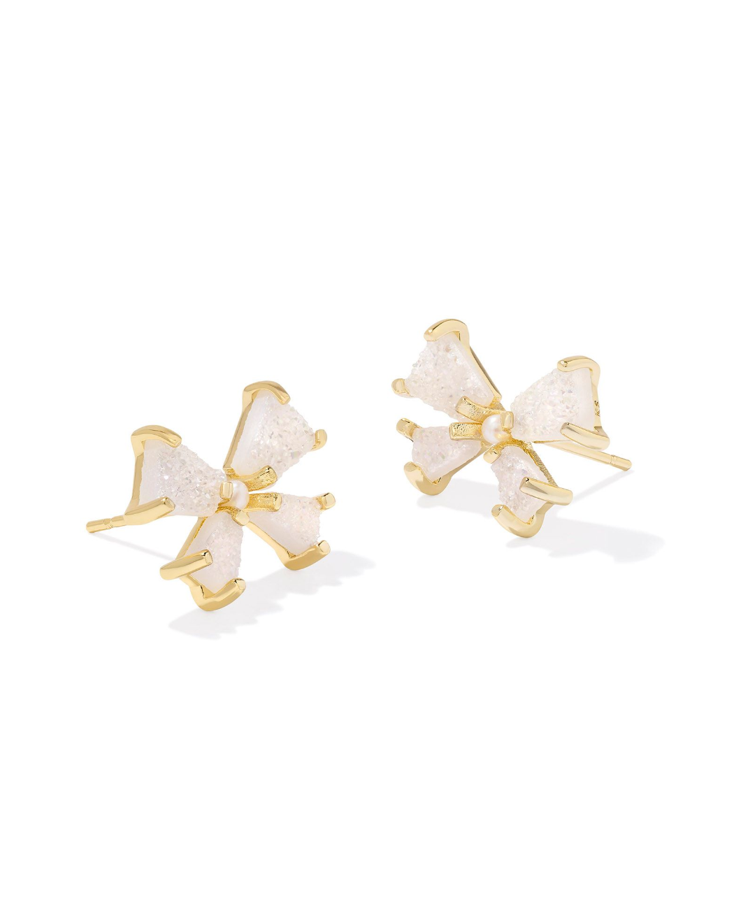 Blair Bow Stud Earring in Drusy