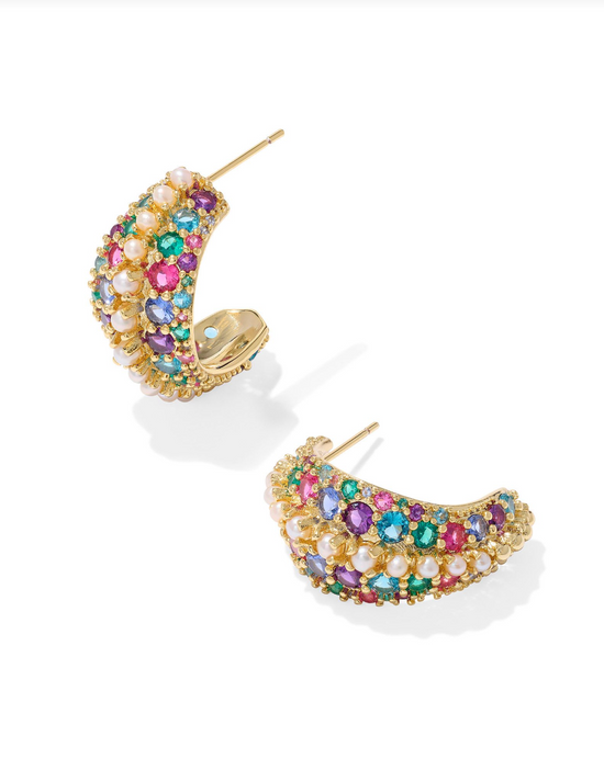 Krista Hoop Earrings in Multicolor