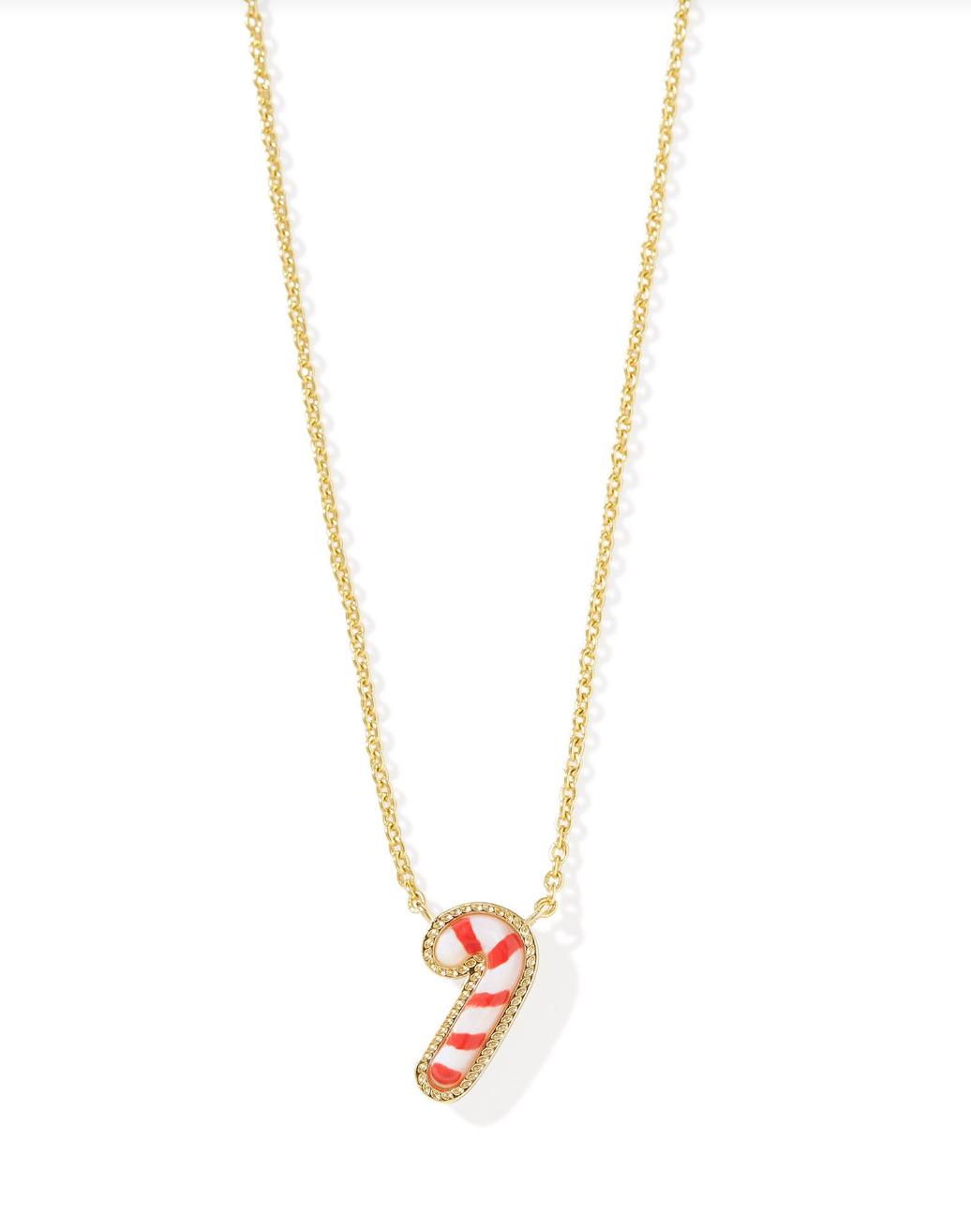 Candy Cane Pendant Necklace