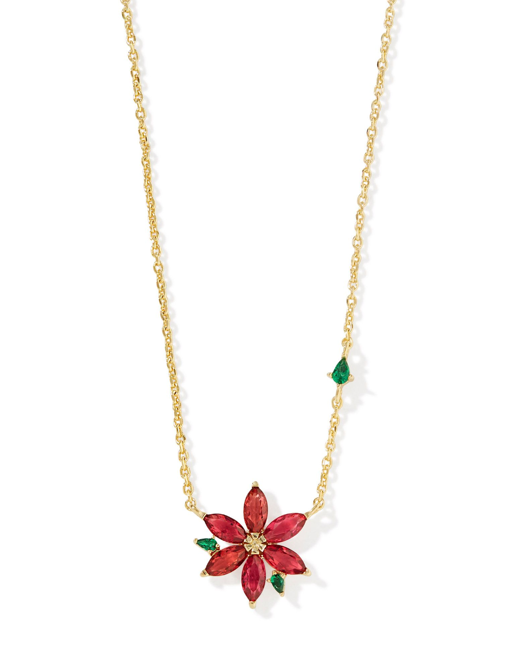 Poinsettia Pendant Necklace