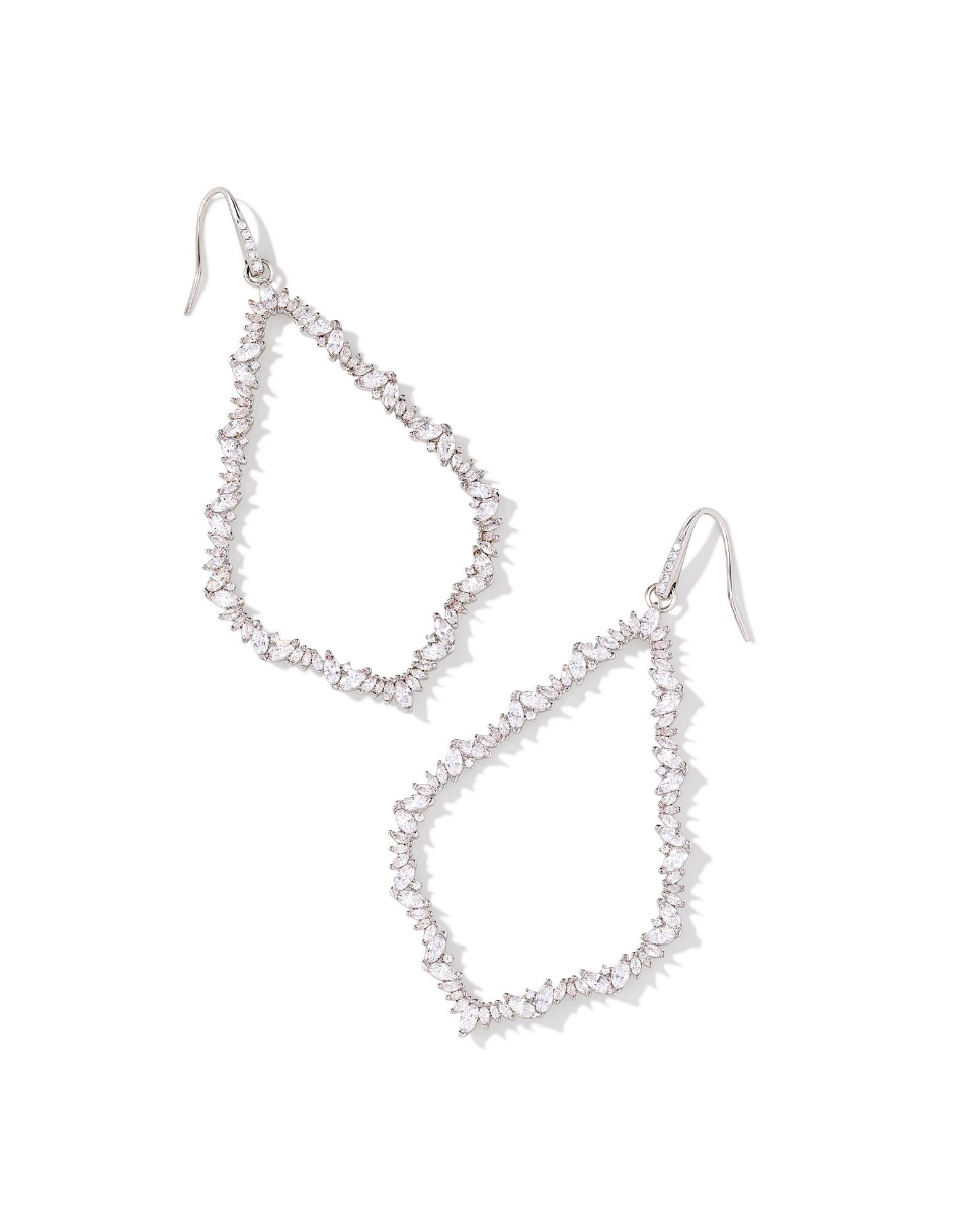 Sophee Crystal Open Frame Earrings