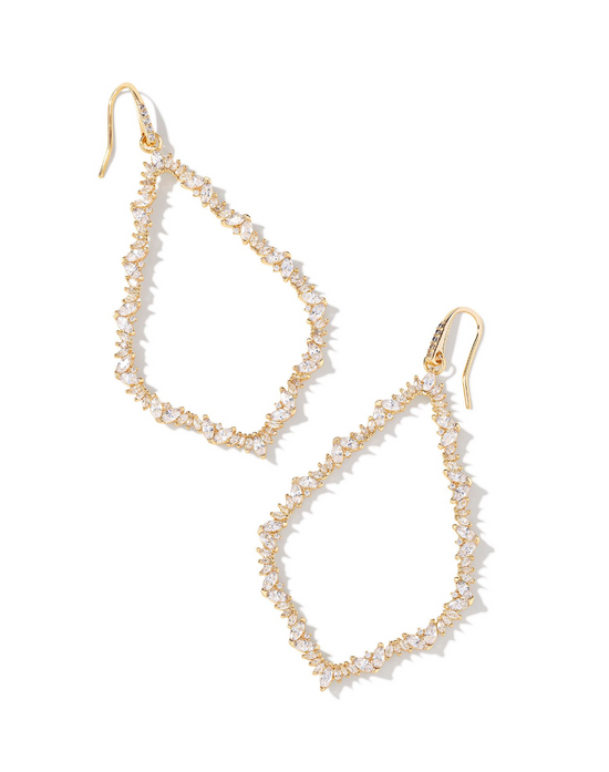 Sophee Crystal Open Frame Earrings