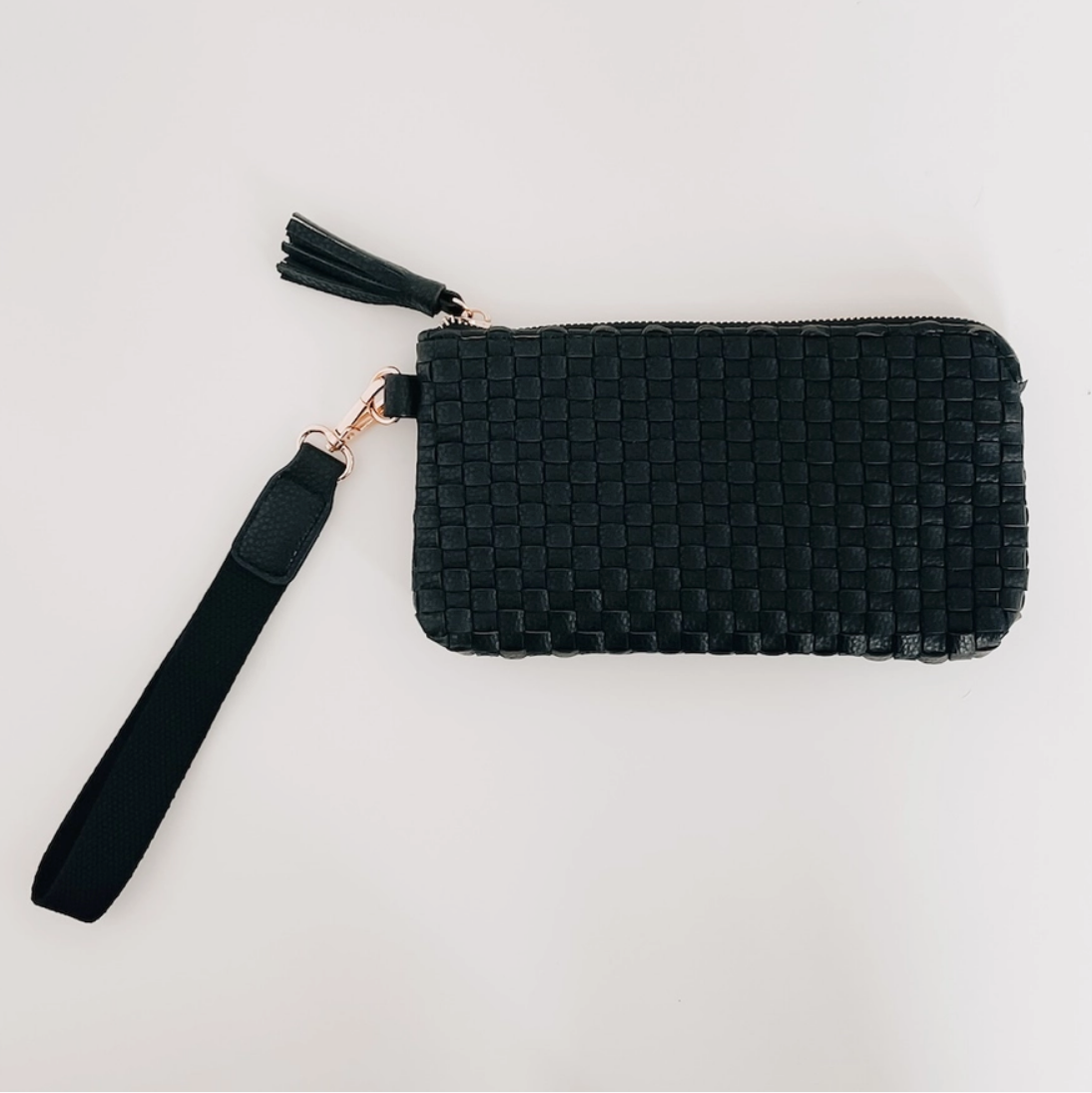 Emma Woven Clutch Wristlet