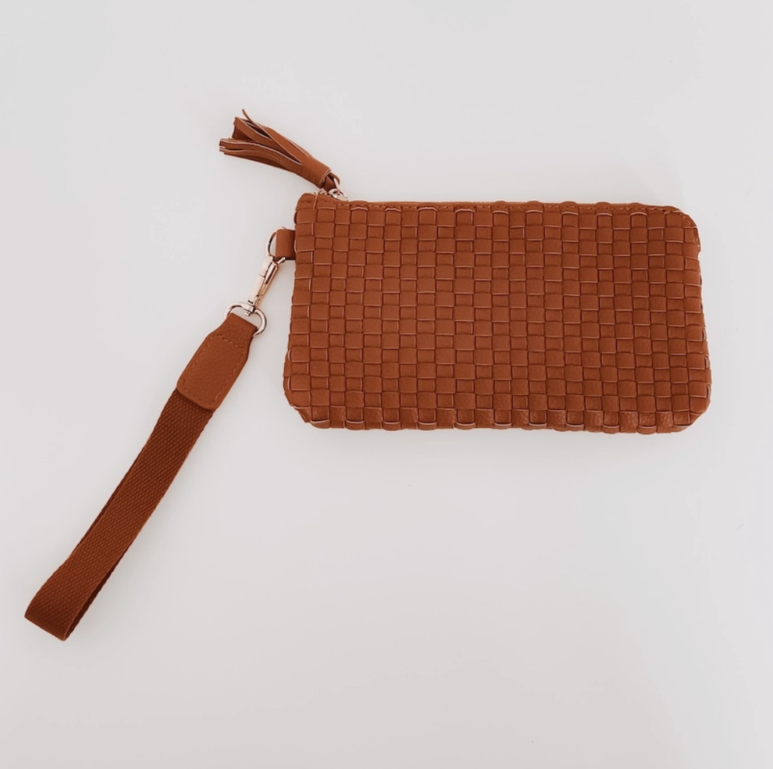 Emma Woven Clutch Wristlet