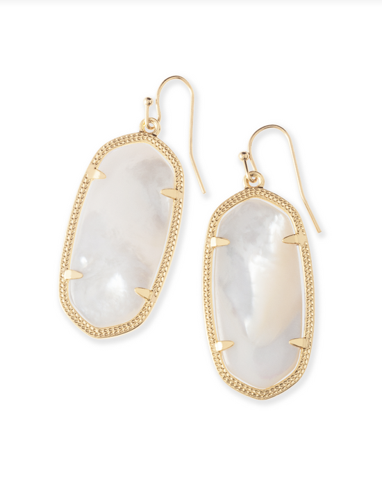 Elle Drop Earring in Mother of Pearl