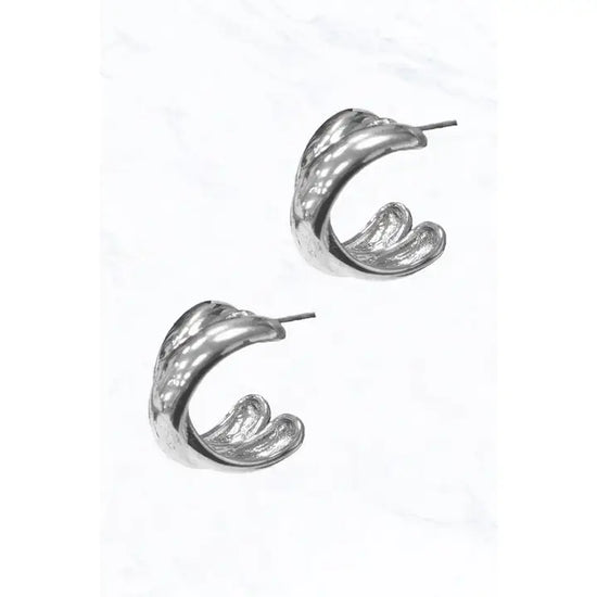 Double Intertwined Hoop Earring