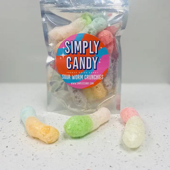 Freeze Dried Sour Worm Candy