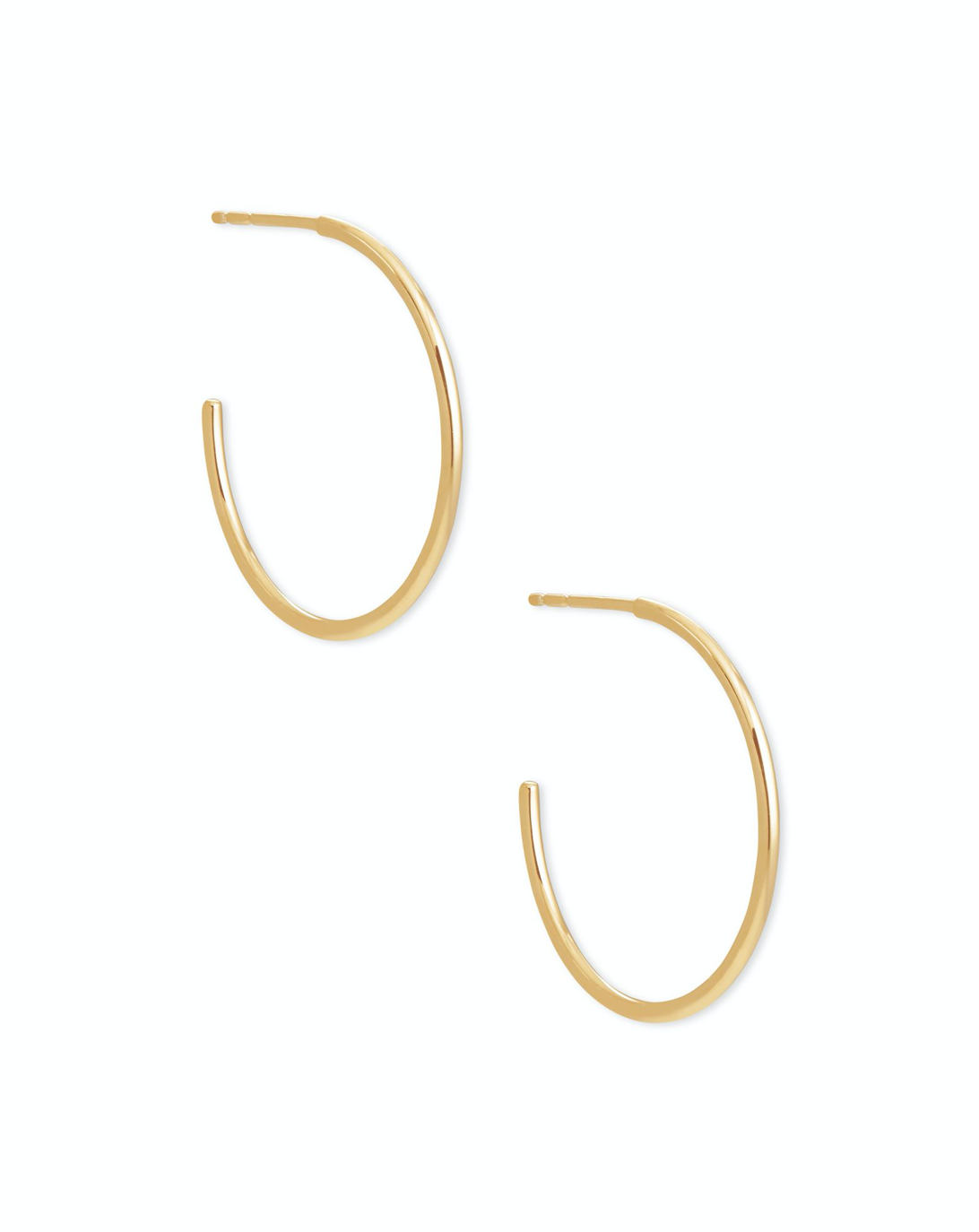 Letter V Stud Earring in 18k Gold Vermeil